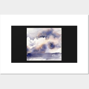 Abstract Watercolor Sky Posters and Art